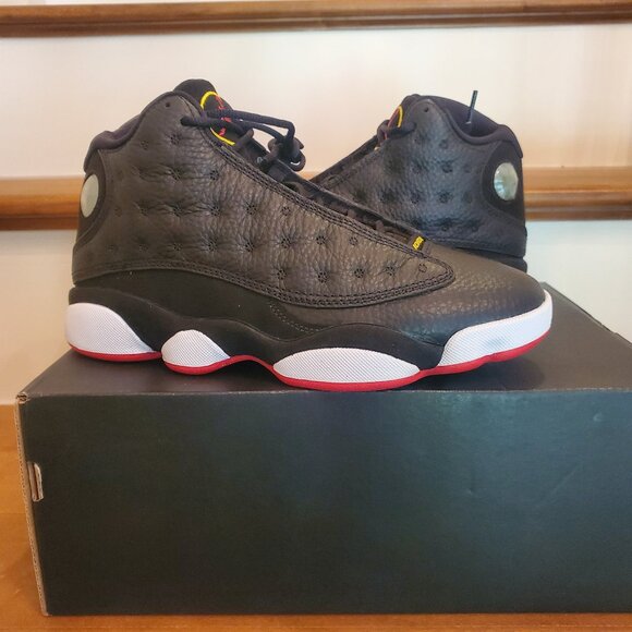 Retro Sneakers Jordan 13 Black And Brown Basketball Shoe Black
